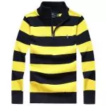 polo-ralph lauren pulls hommes 2019U chute hiver haut col 3202 raie jaune